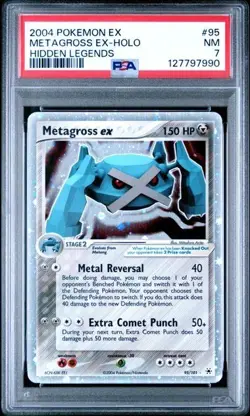 Metagross EX 95/101 PSA 7 2004 Hidden Legends Pokemon TCG - Image 1