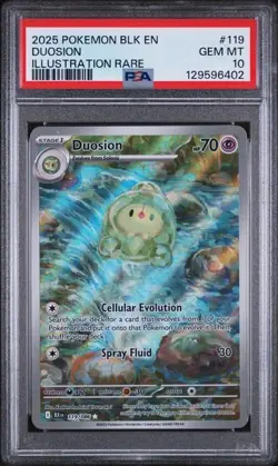 POKEMON BLK EN-BLACK BOLT 119 DUOSION ILLUSTRATION RARE - PSA 10 - Image 1