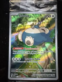 Pokemon Snorlax 051 from ETB 151 S&V/Sw&Sh NM Condition Promo Black Star Sealed - Image 2