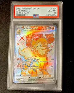 Pokemon TCG Arcanine ex 224/198 SV01 Scarlet & Violet Ultra Rare Holo PSA 10 - Image 1