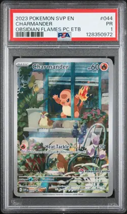 Charmander Pokemon Center Promo PSA 1 2023 Pokemon Black Star Promo #044 POP 4 - Image 1
