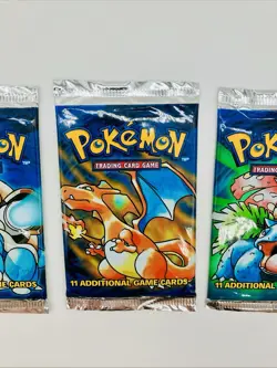 Pokemon Base Set Booster Packs Full Artwork Set WOTC (Light) 1999 - Image 3