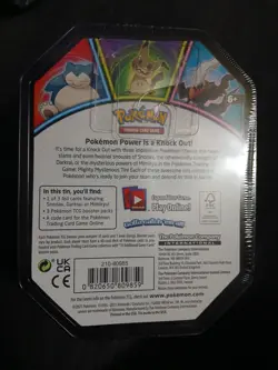 Pokemon TCG 2021 Knockout Snorlax Tin 3 Pack New Factory Sealed - Image 3