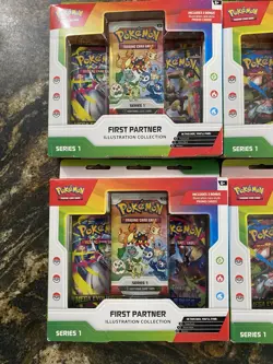 Pokemon TCG First Partner Illustration Collection Series 1 X4 Factory Sealed - Image 2