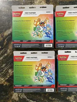 Pokemon TCG First Partner Illustration Collection Series 1 X4 Factory Sealed - Image 5
