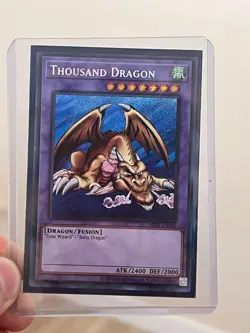 YuGiOh! - Thousand Dragon MRD-EN143 Secret Rare 25th Edition NM Bleed - Image 3
