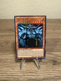 YuGiOh Obelisk the Tormentor LDK2-ENS02 Ultra Rare Limited Edition Near Mint - Image 1