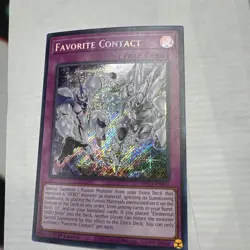 Yugioh Favorite Contact MP24-EN063 Secret Rare 1st Ed MISPRINT NM - Image 1