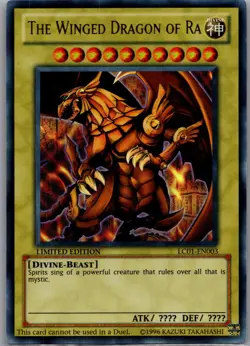Yu-Gi-Oh! The Winged Dragon of Ra LC01-EN003 Limited Ultra Rare NM+ - Image 1