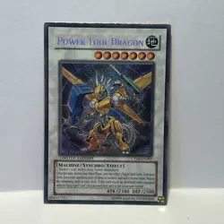 YuGiOh Power Tool Dragon CT06-EN001 Limited Edition Secret Rare NM - Image 1