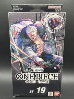 One Piece TCG Black Smoker Starter Deck (ST-19) Brand New Sealed With PRB01 Pack - Image 1
