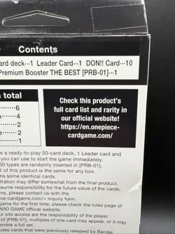 One Piece TCG Black Smoker Starter Deck (ST-19) Brand New Sealed With PRB01 Pack - Image 3