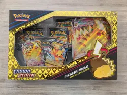 Pokemon TCG Sword & Shield Game Crown Zenith Pikachu VMAX Special Collection Box 820650851889 - Image 1
