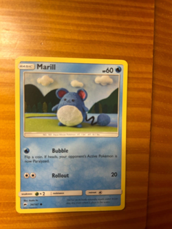 Marill 34/147 Burning Shadows Regular Common Pokemon Card - Image 1
