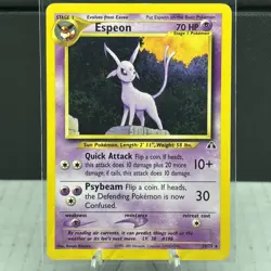 Pokemon TCG: ESPEON #20/75 Neo Discovery 2001 Non Holo Vintage Rare MP Nice Card - Image 4