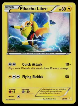 Pokemon Card XY Trainer Kit: Pikachu Libre & Suicune Pikachu Libre 30/30 Holo - Image 1