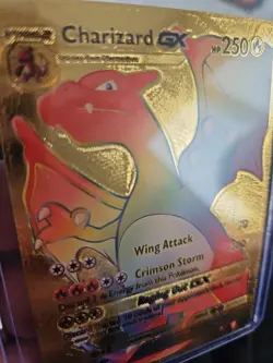 Charizard GX Rainbow Gold Foil Fan Art Vinyl Premium Collector Card 150/147 - Image 3