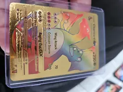Charizard GX Rainbow Gold Foil Fan Art Vinyl Premium Collector Card 150/147 - Image 5