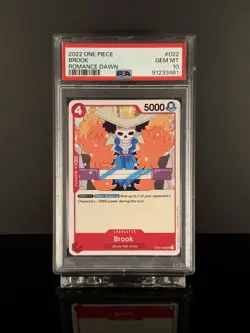 ✅PSA 10 Gem Mint OP01-022 Brook Romance Dawn One Piece Card Game TCG - Image 1