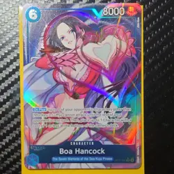 Bandai Boa Hancock One Piece CCG Foil Character Card OP07-051 Special 8000 Power - Image 1