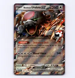 Bloodmoon Ursaluna ex 141/167 Prize Pack Series Cards Stamp NM Pokemon - Image 1
