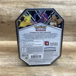 Eevee V Powers Tin Pokemon Trading Card Game 4 Booster Packs FACTORY SEALED NEW - Image 2