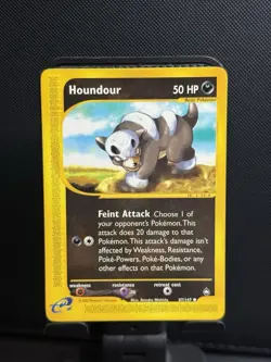 Houndour 87/147 Aquapolis E Series Vintage WOTC Common Pokemon Card Near Mint NM - Image 1