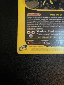 Umbreon Aquapolis Non-Holo 41/147 (Rare) 2002 Pokemon Card- HP Heavily Played - Image 5