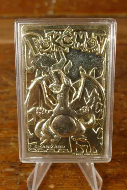 1999 Charizard Pokemon Trading Card 24K Gold Plated, Limited Edition Burger King - Image 1
