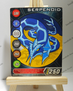 Bakugan Card - Serpenoid - Series 1 Gate card - BA073b - HSP 250 - 2006 - Image 1