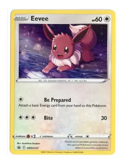 Eevee SWSH127 Promo Holo Sword & Shield Promo Cards Pokemon TCG LP - Image 1