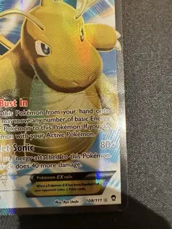 Dragonite EX (108 Full Art) 108/111 Furious Fists XY Holo Pokemon Card TCG - Image 3