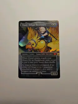 Cloud, Midgar Mercenary (Borderless) (Chocobo Track Foil) Final Fantasy Foil - Image 1