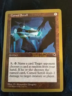 Cursed Scroll - MTG 1999 World Championship Promo (Mark Le Pine) Tokyo - LP Cond - Image 2