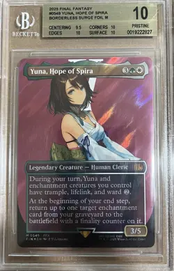 BGS 10 Magic the Gathering MTG Yuna, Hope of Spira Surge Foil 549 Final Fantasy - Image 1