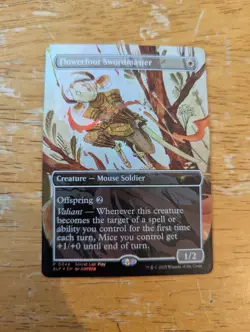 Flowerfoot Swordmaster (Borderless) - MTG - Foil - Secret Lair - NM - Image 1