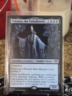 Magic: The Gathering Mikaeus, the Unhallowed Commander Masters Mythic Black #17… - Image 1