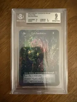 Enchantress - Alpha Foil - BGS 9 Mint - Sorcery Contested Realm - Image 3