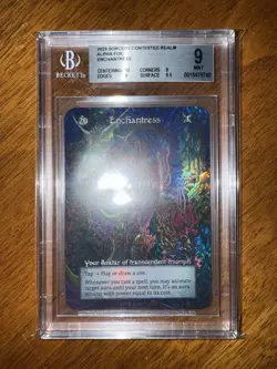 Enchantress - Alpha Foil - BGS 9 Mint - Sorcery Contested Realm - Image 4