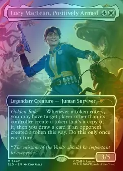 Lucy MacLean, Positively Armed Secret Lair x Fallout Foil MTG NM - Image 1