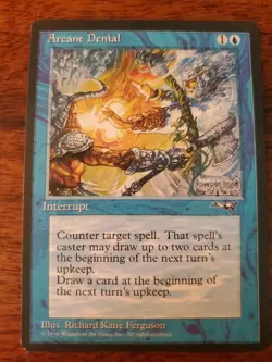 MTG Arcane Denial (Axe) Alliances Regular LP - Image 1