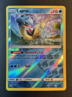 Lapras - 36/236 - SM Unified Minds - Reverse Holo Pokemon TCG - NM - Image 3