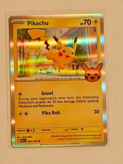 Pokemon TCG Pikachu 062/193 Trick or Trade Halloween Promo Near Mint - Image 1