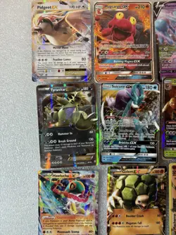 Pokemon TCG 16 Card Lot Holo Foil EX GX V Pidgeot Magcargo Tyranitar Suicune - Image 2
