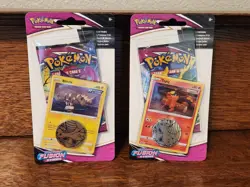 Pokemon TCG Fusion Strike Checklane Blister Pack Set - Blitzle & Tepig Sealed - Image 1