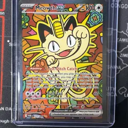 Meowth ex 121/088 ENGLISH Special Illustration Rare - Perfect Order SIR Pokemon - Image 1