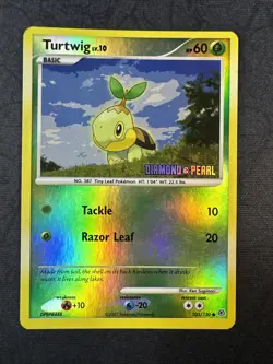 Turtwig - [Diamond & Pearl] 103/130 Burger King Reverse Holo Pokemon - Image 1