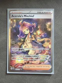 Pokemon Mega Evolution Acerola's Mischief 183/132 NM M - Image 1