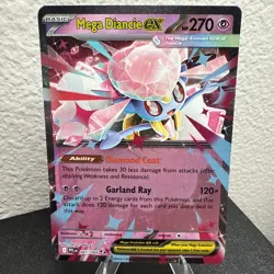 Pokemon TCG Mega Diancie ex 041/094 Me02: Phantasmal Flames Holo Rare Near Mint - Image 1