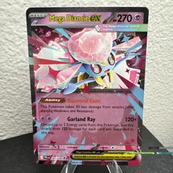 Pokemon TCG Mega Diancie ex 041/094 Me02: Phantasmal Flames Holo Rare Near Mint - Image 4